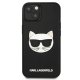 Apple iPhone 13 mini 5.4\" Karl Lagerfeld 3D Rubber Choupette Case Cover (KLHCP13SCH3DBK), Black