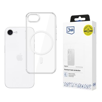3mk MagCase Case for Apple iPhone 16e / SE4 Transparent