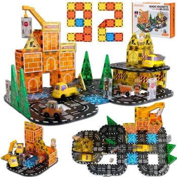 Ricokids RK-783 magnetic construction site set, 92 pieces
