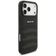 Mercedes iPhone 17 Pro Max Case AMG Leather Debossed Lines, Black