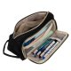 Double Extendable Pencil Case Maaleo 24502, Black
