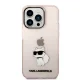 Karl Lagerfeld Ikonik Choupette iPhone 14 Pro Hardcase, Pink