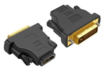 Gold-Plated DVI to HDMI Adapter, DVI-D Male to HDMI Female Converter