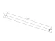 Maclean MC-707 TV Ceiling Mount Arm 50kg 900mm Black