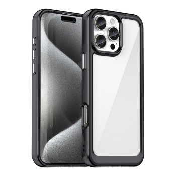 Outer Space Case with Gel Frame iPhone 16 Pro Max - Black