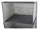 Hanging Wardrobe Organizer with 3 Shelves, 30x30x60 cm, Grey