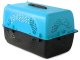 Solid 48 cm pet carrier for dogs, cats and rabbits blue