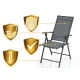 Sofotel So-983 Folding Garden Chair, Graphite