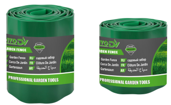 Corrugated Flexible Lawn Edging DIVO 9m x 20cm, green