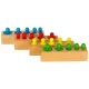 Wooden Montessori Cylinders and Weights, Colorful Educational Puzzle