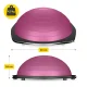 4Fizjo Balance Half Ball with Resistance Bands, 60 cm, Pink
