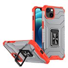 Apple iPhone 13 mini 5.4'' Crystal Ring Case Tough Rugged Cover, Red