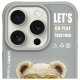 Nimmy Cool&Cute 2.0 Bear Phone Case Cover iPhone 15 Pro Max - Gray
