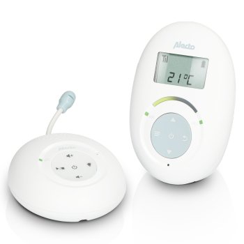 Alecto DBX120 DECT Baby Monitor with Display White/Blue