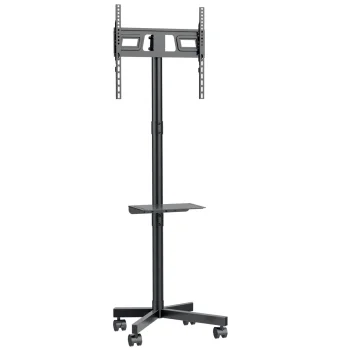 Mobile TV Cart Stand Maclean MC-949, 32-55", max 25kg, Black