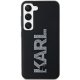 Karl Lagerfeld Samsung Galaxy S24 Case 3D Rubber Glitter Logo, Black