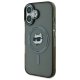 Чехол Karl Lagerfeld для iPhone 16 IML Metal Choupette Head MagSafe, черный