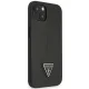 Guess Saffiano Triangle Logo Case for iPhone 14 Plus - Black