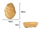 Silicone Baking Mold Santa Claus, Large, Gold