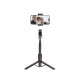 Tech-Protect L05S Bluetooth Selfie Stick with Tripod up to 105cm with LED Light - Black