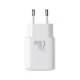 Joyroom JR-TCF20 USB-C PD 20W Wall Charger with USB-C Cable 1m, White