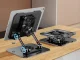 Cooling Tablet Stand with USB Fan, Adjustable 4-16\", Black