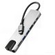 Tech-Protect HB09 8-in-1 USB-C Hub (HDMI 4K, PD 100W, RJ45) - Gray