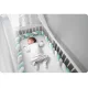 Ricokids Crib Bumper 3m, Mint-Grey