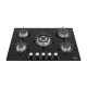 IsEasy MGBG-775 5-Burner Built-In Gas Hob with Glass Panel