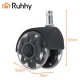 Ruhhy 00026294 Office Chair Caster Wheels, 11x22 mm, 5 Pcs, Black