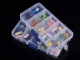 Transparent Organizer Box with 10 Compartments