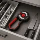Multifunctional 6-in-1 Knife and Scissors Sharpener, Black/Red