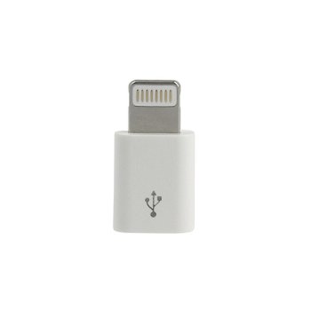 Micro USB to Apple iPhone Lightning Small Adapter , White