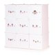 ModernHome Kids Modular Storage Organizer with Doors, 9-Cube, Pink