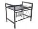 Adjustable Kitchen Shelf Over Microwave Oven, Black