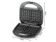 6-in-1 Multi-Sandwich and Waffle Maker 850W with Interchangeable Plates, Black