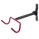 Maclean MC-430 Wall-Mounted Bike Rack, Steel, 30kg, Black/Red
