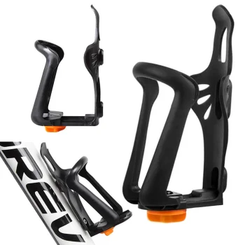Adjustable Bicycle Water Bottle Holder Black