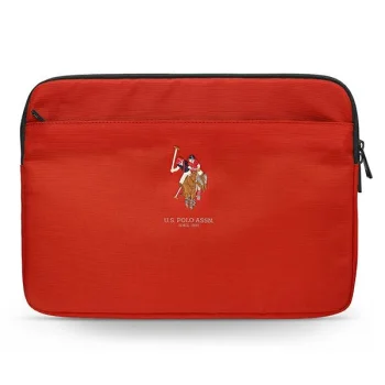 US Polo Assn. Polo Embroidery 13" laptop sleeve, red