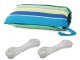 Single Striped Garden Hammock 200x80 cm with Carry Bag