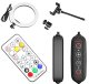 Vlogging Ring Photo Video Light Lamp 30cm with Tripod Mount 2.1m and 3 Phone Slots