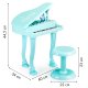 Electronic Keyboard Piano for Kids with Microphone and Stool