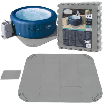 Bestway 60334 Pool / SPA Floor Protector Foam Mat Puzzle, 50x50 cm, 16 pcs, Grey