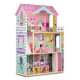 Wooden 3-storey Doll House with Elevator and LED Light