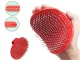 Soft Massage Brush for Dog and Cat Hair, Red