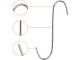 Stainless Steel Sausage and Meat Smoking Hooks, 18 cm (10 pcs.)