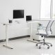 Ergo Office ER-401 W Height Adjustable Desk, 140x60cm, White