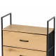 3-Drawer Organizer Cabinet, Light Oak