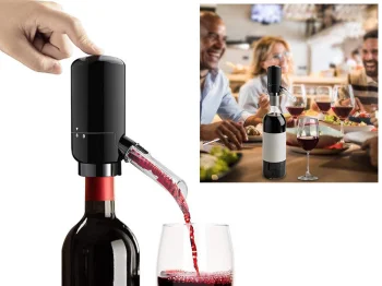 Electric Wine Dispenser with LED, Automatic Pump
