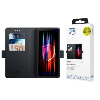 3mk Wallet Case for Sony Xperia 10 V, Black